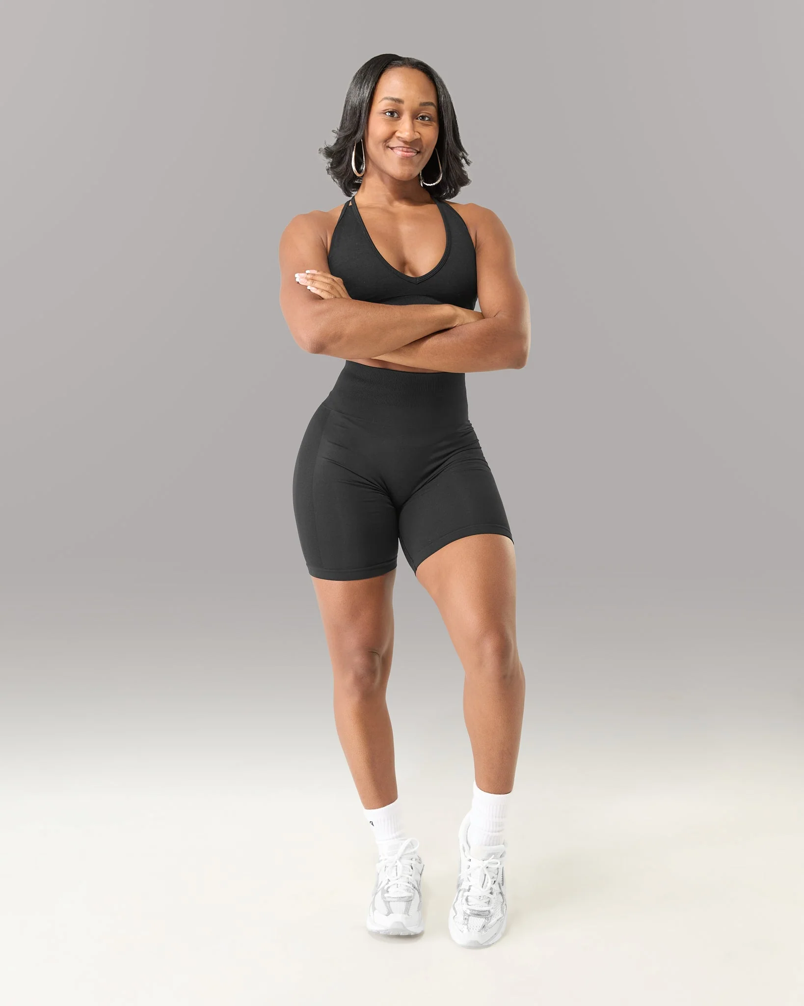 Amplify Ultra-High Rise Biker Short - Black - Image 4