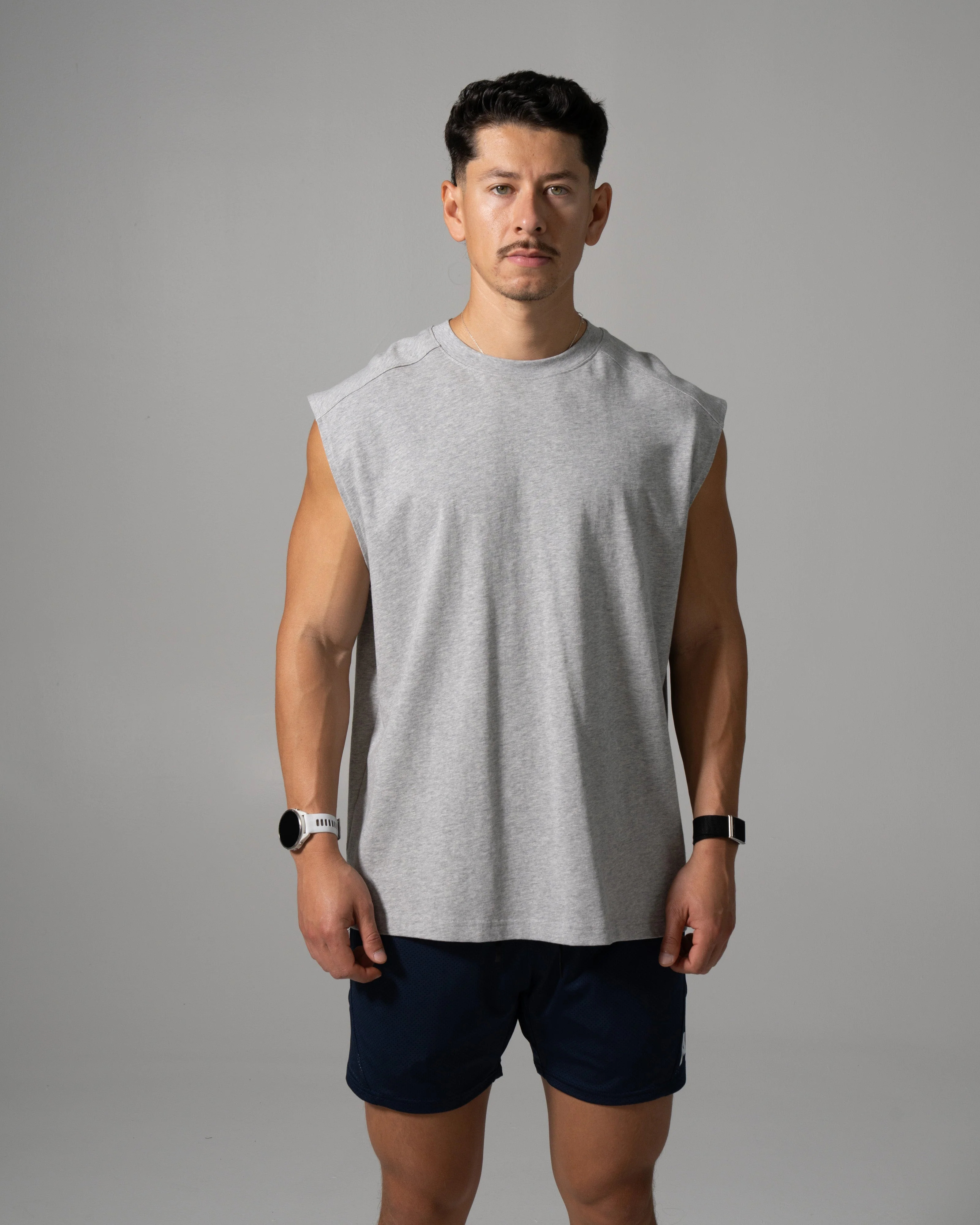 Alpha Tank - Med Heather Grey - Image 2