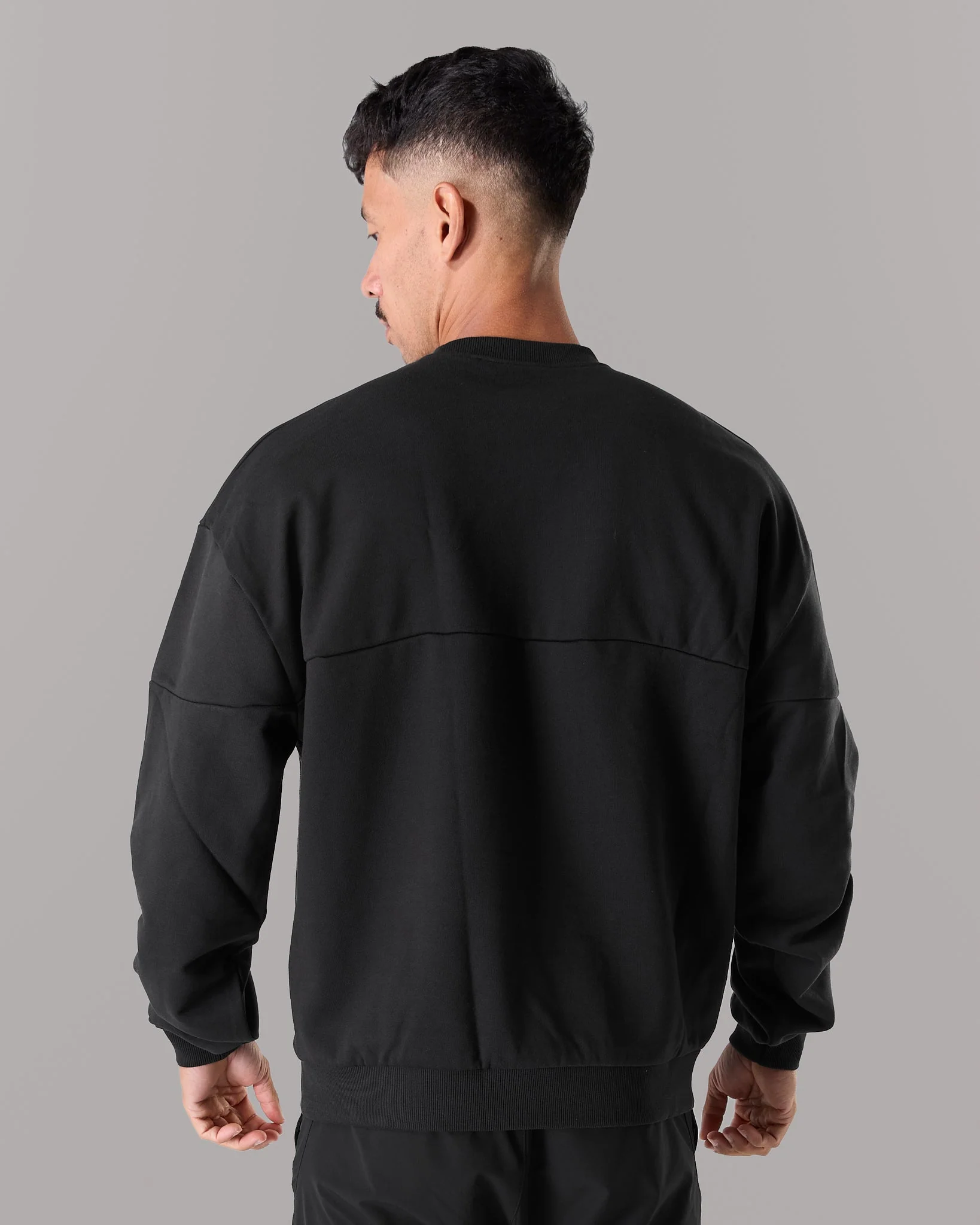 Establishment Split Crewneck - Black - Image 4