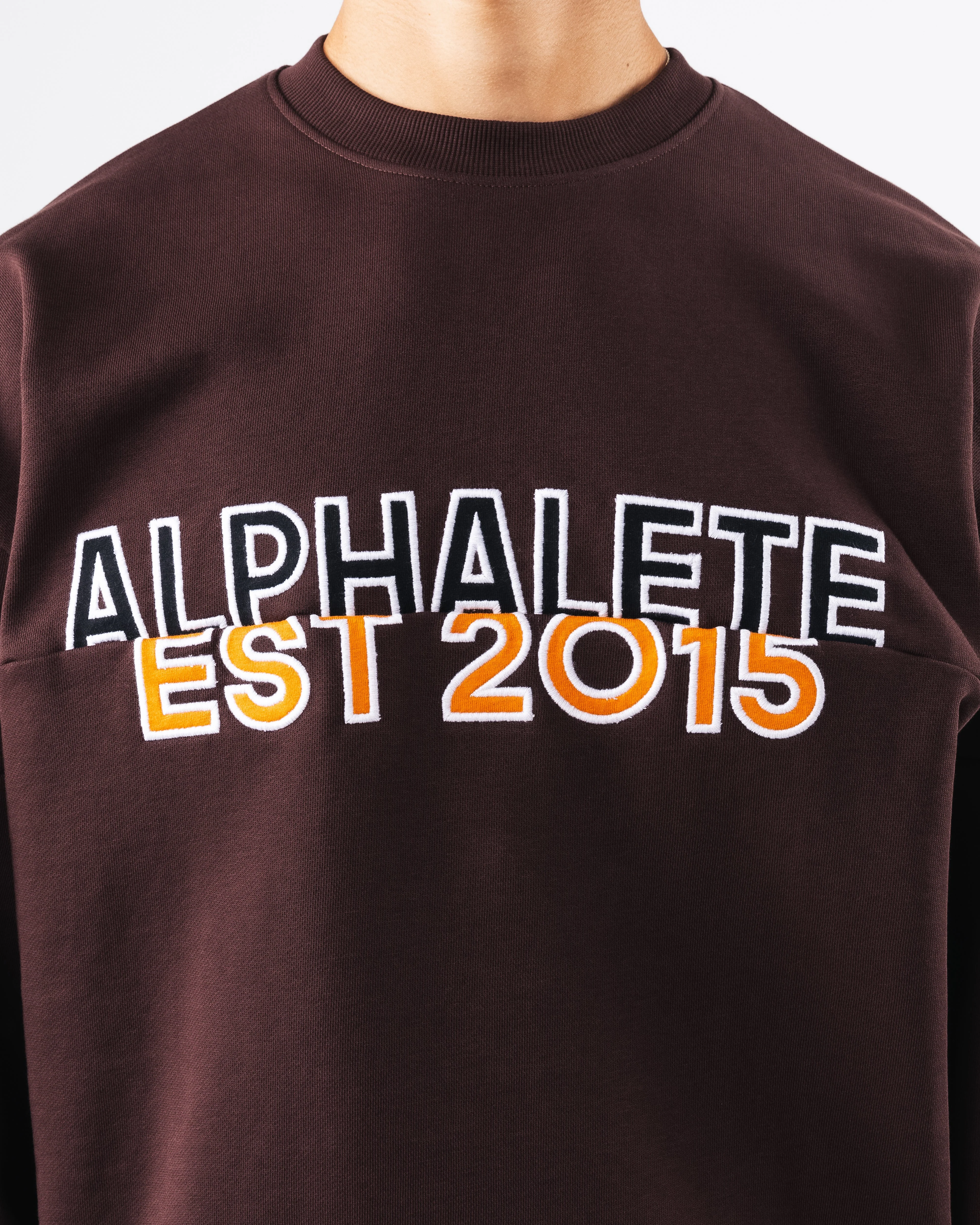 Establishment Split Crewneck - Deep Mauve - Image 5