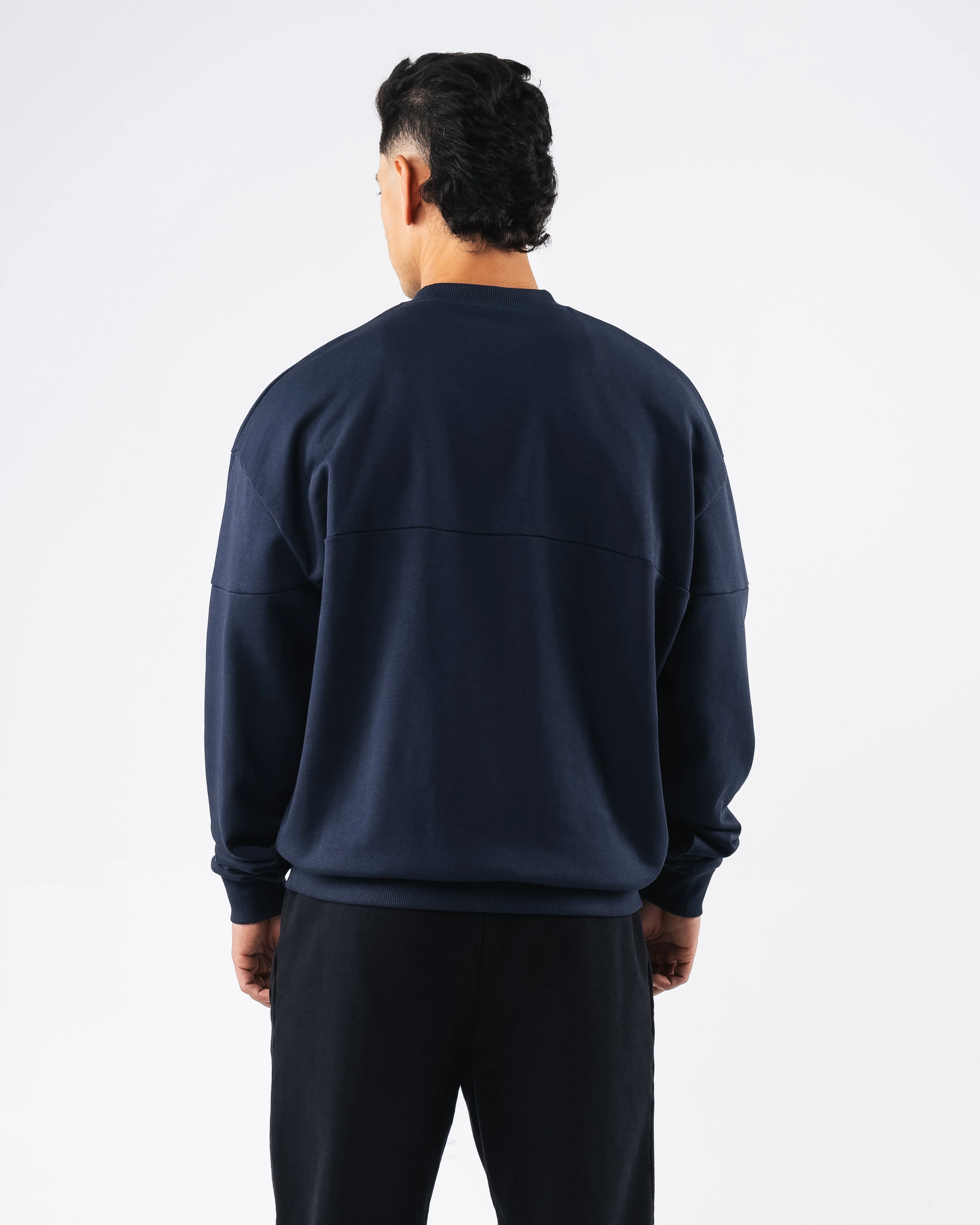 Establishment Split Crewneck - Deep Navy - Image 4