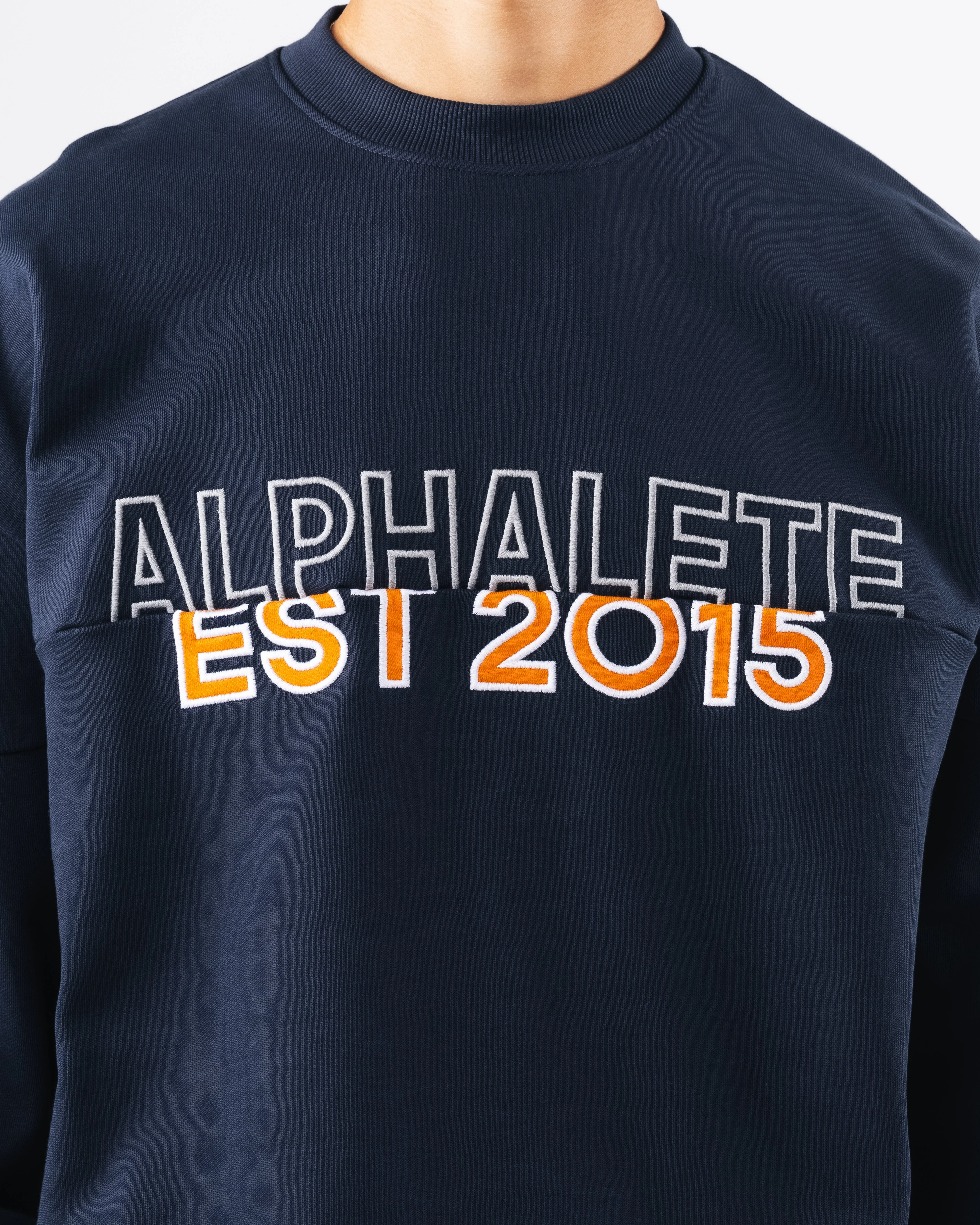 Establishment Split Crewneck - Deep Navy - Image 5