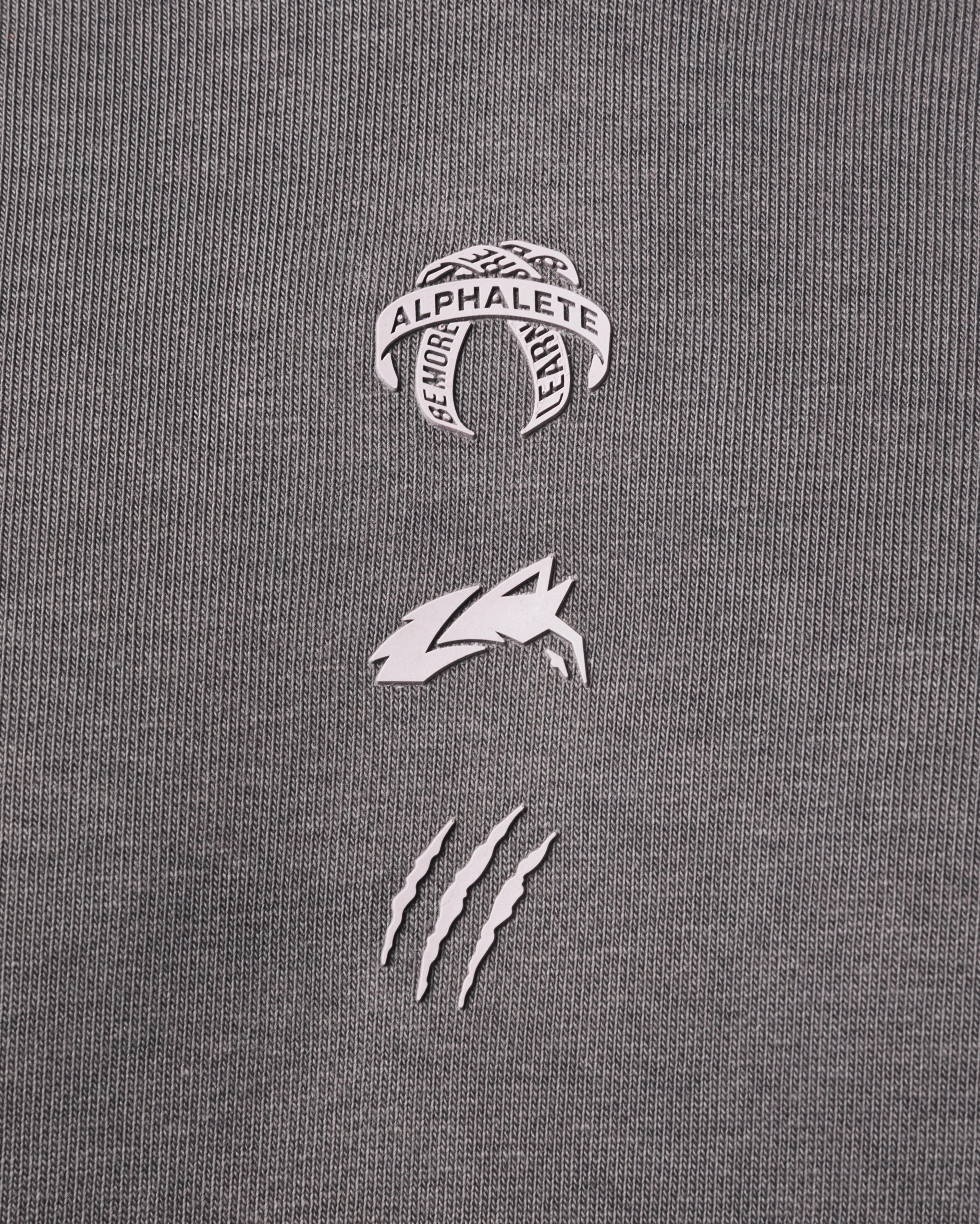 Three Pillar Capped Hoodie - Pewter - Image 6