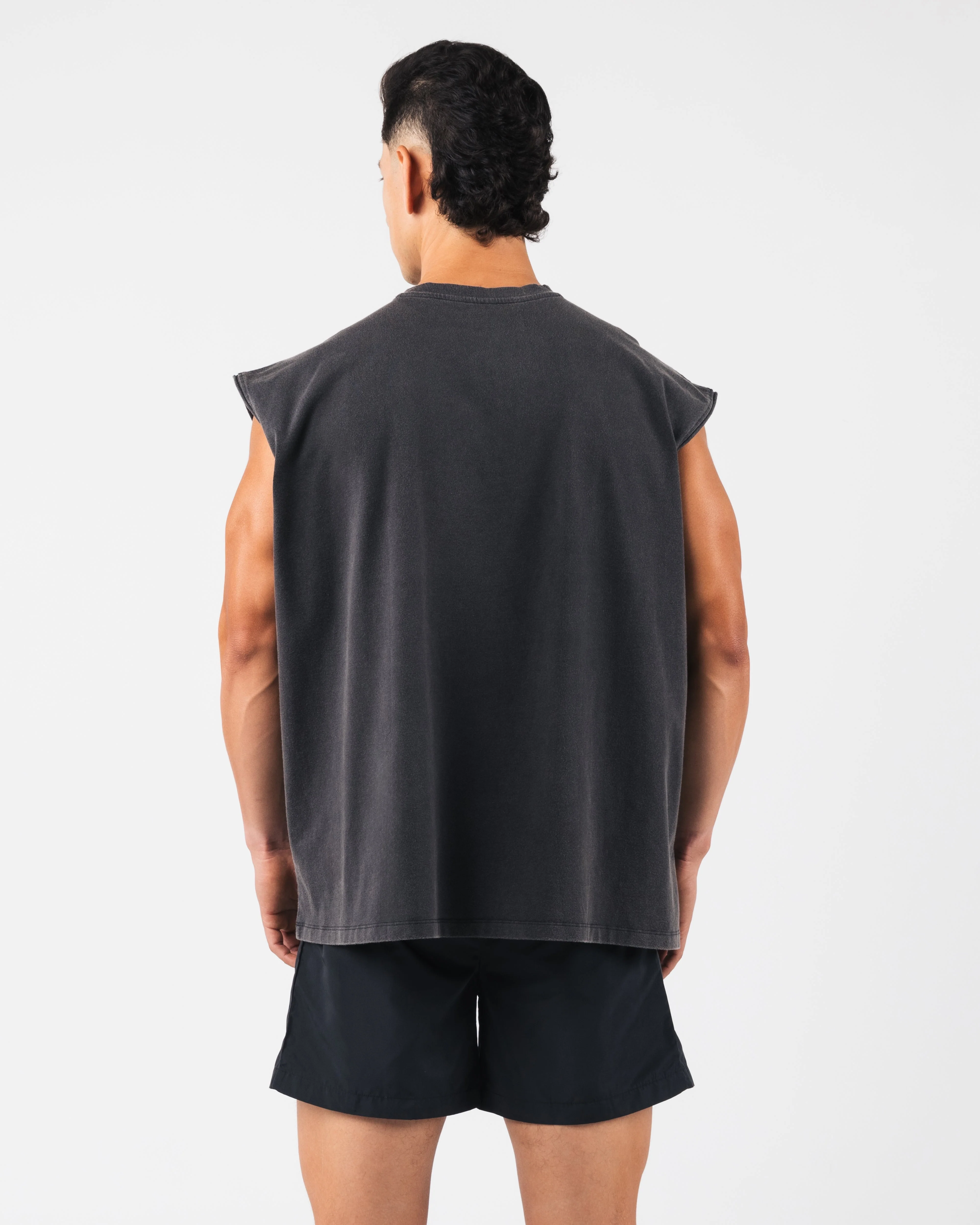 Vintage Muscle Tank - Black - Image 4