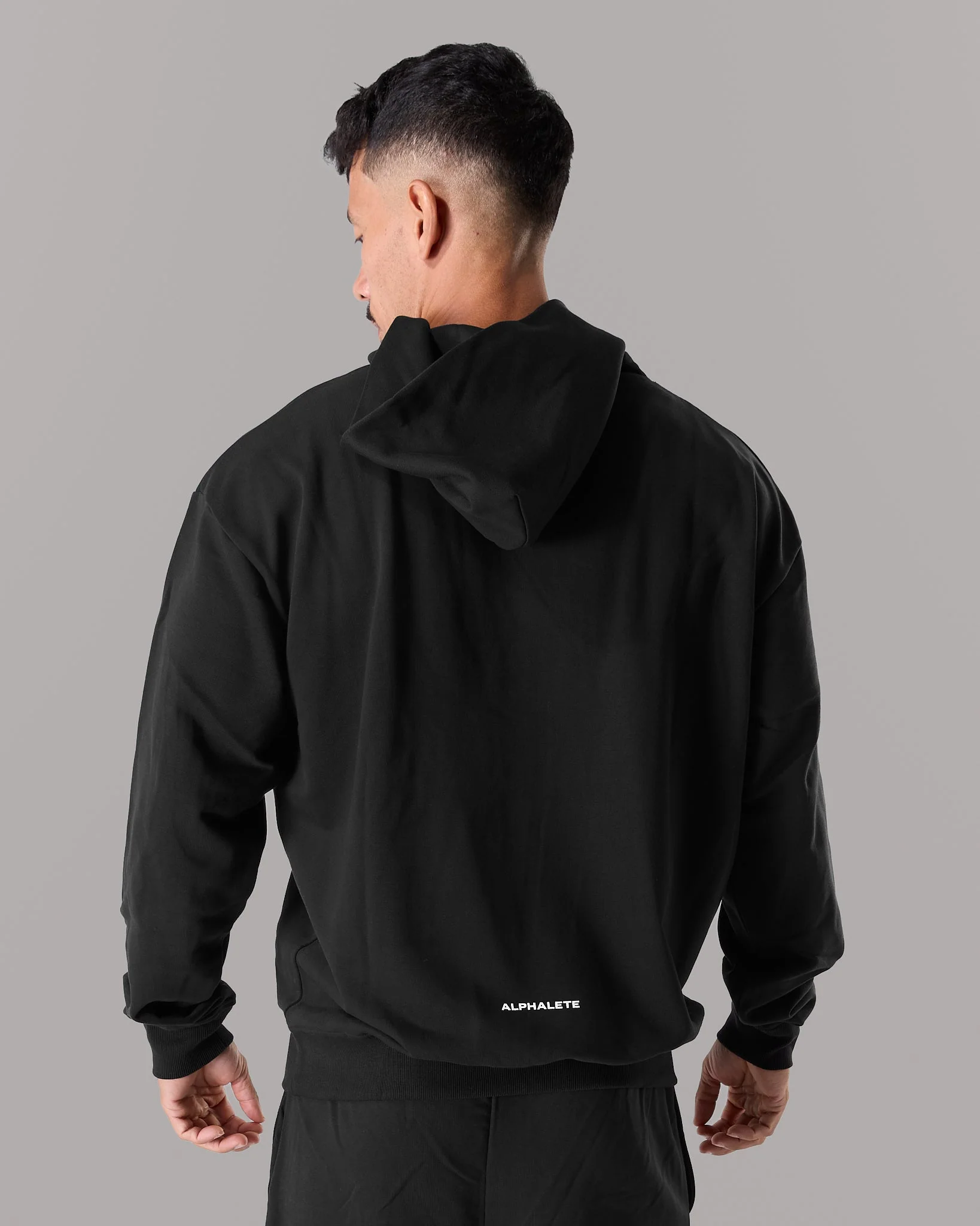 Three Pillar Heavyweight Hoodie - Black - Image 4