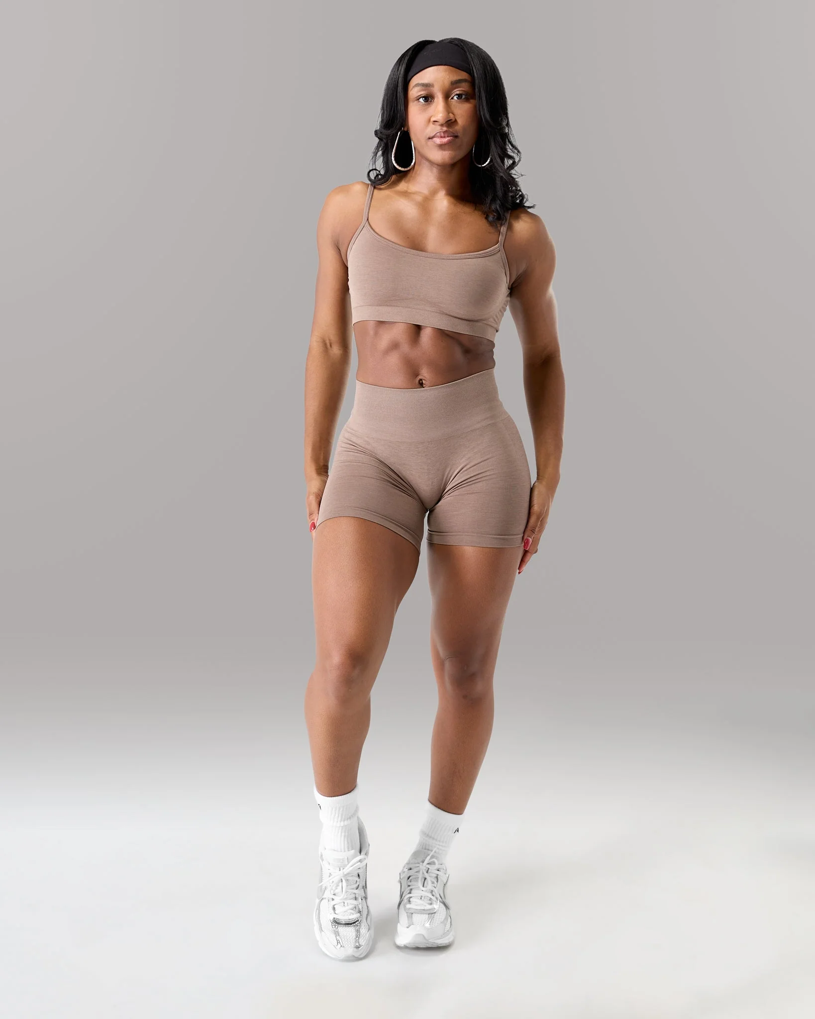 Amplify Mid Rise Short - Mocha - Image 4