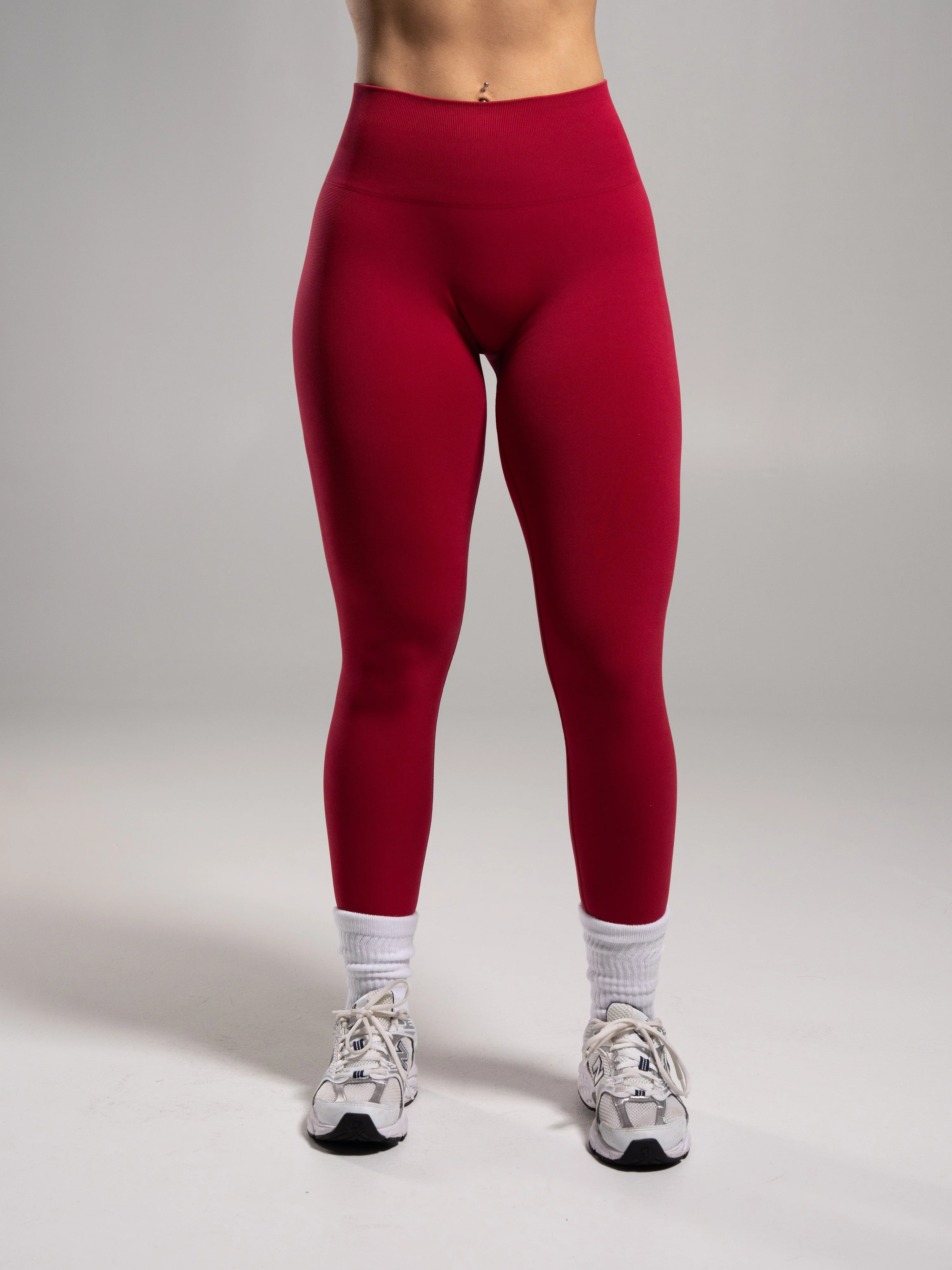 Pump Mid Rise Legging - Scarlet - Image 2