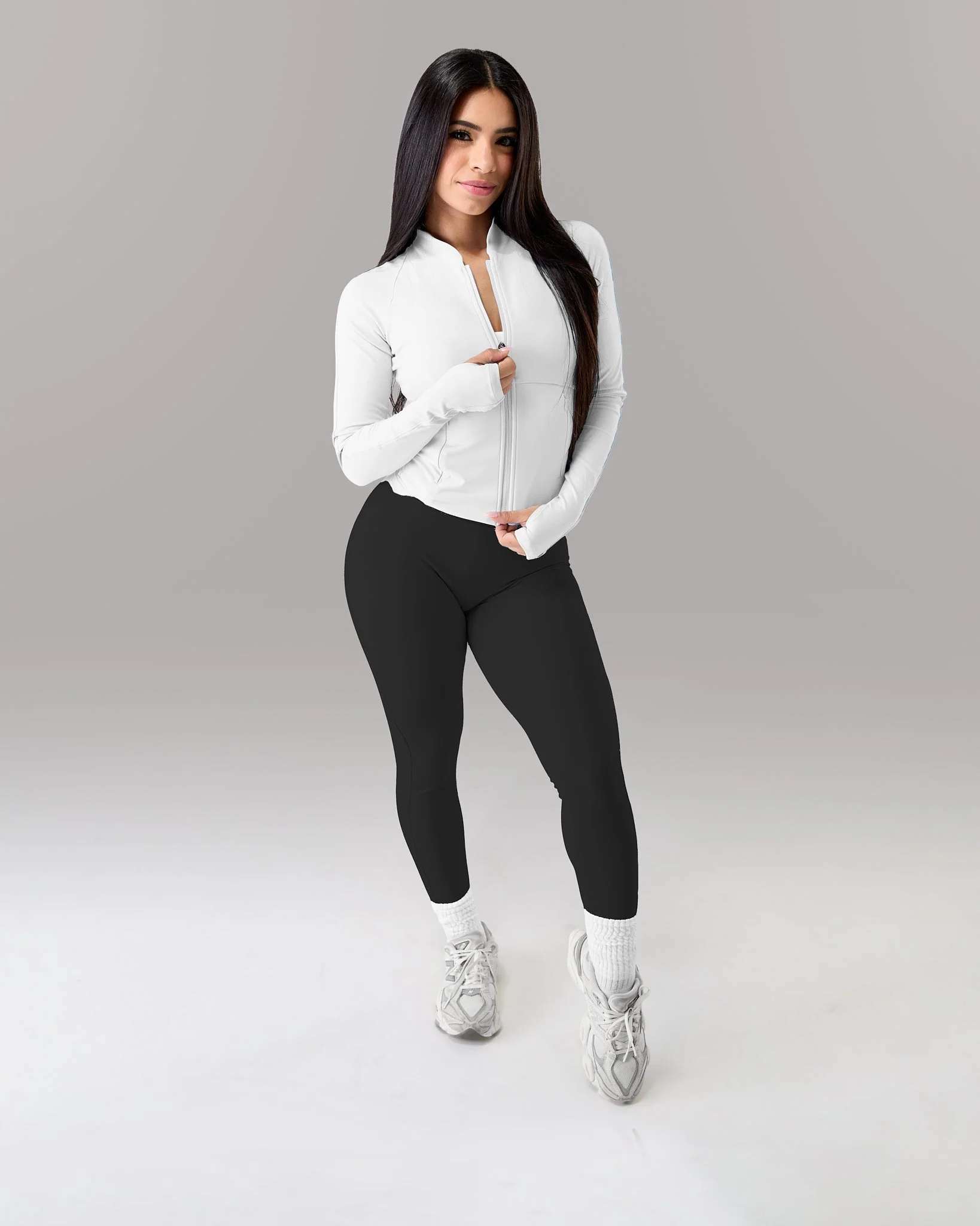 Aura Sculpt Jacket - White - Image 2