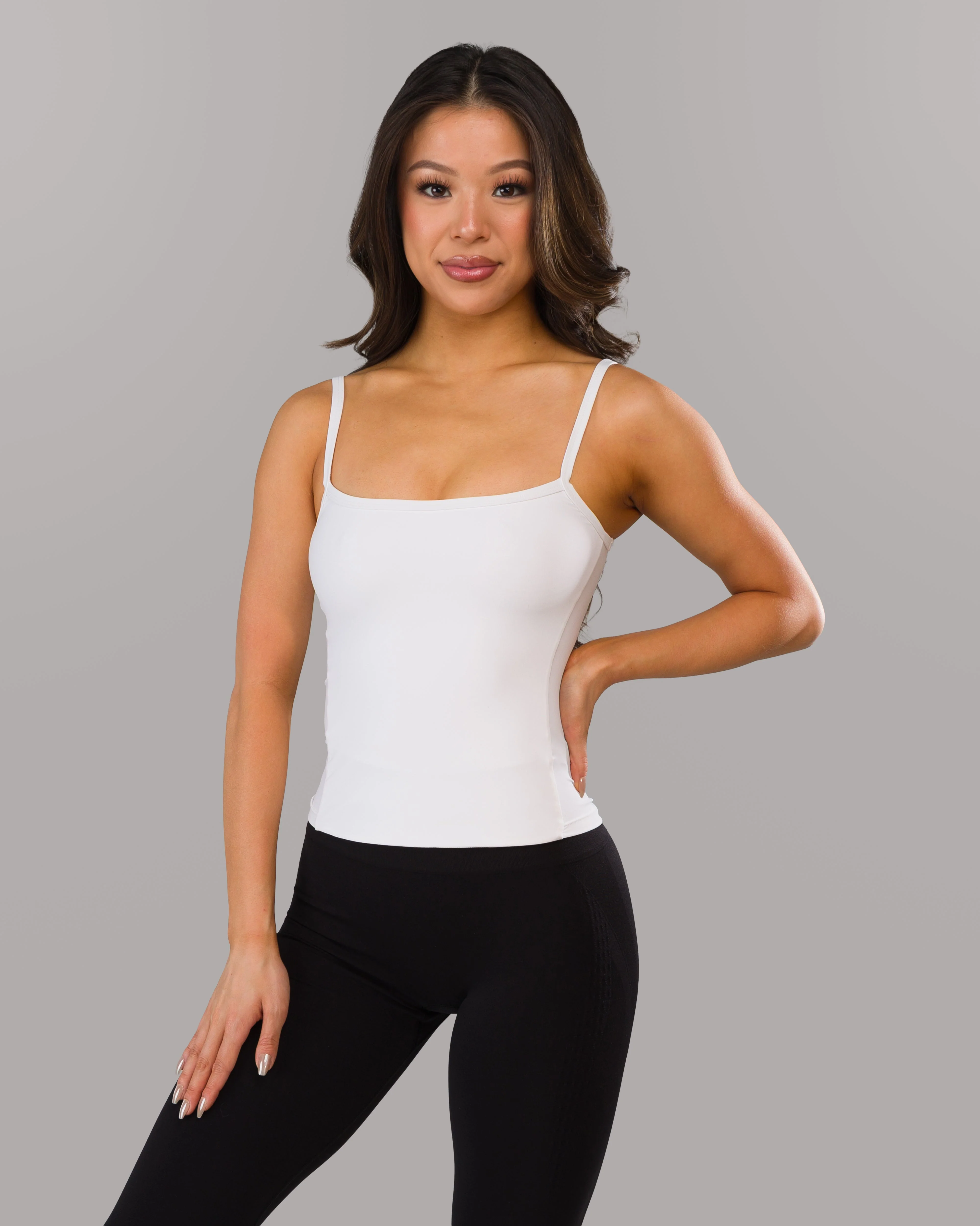 Basics Cami Tank - White - Image 2
