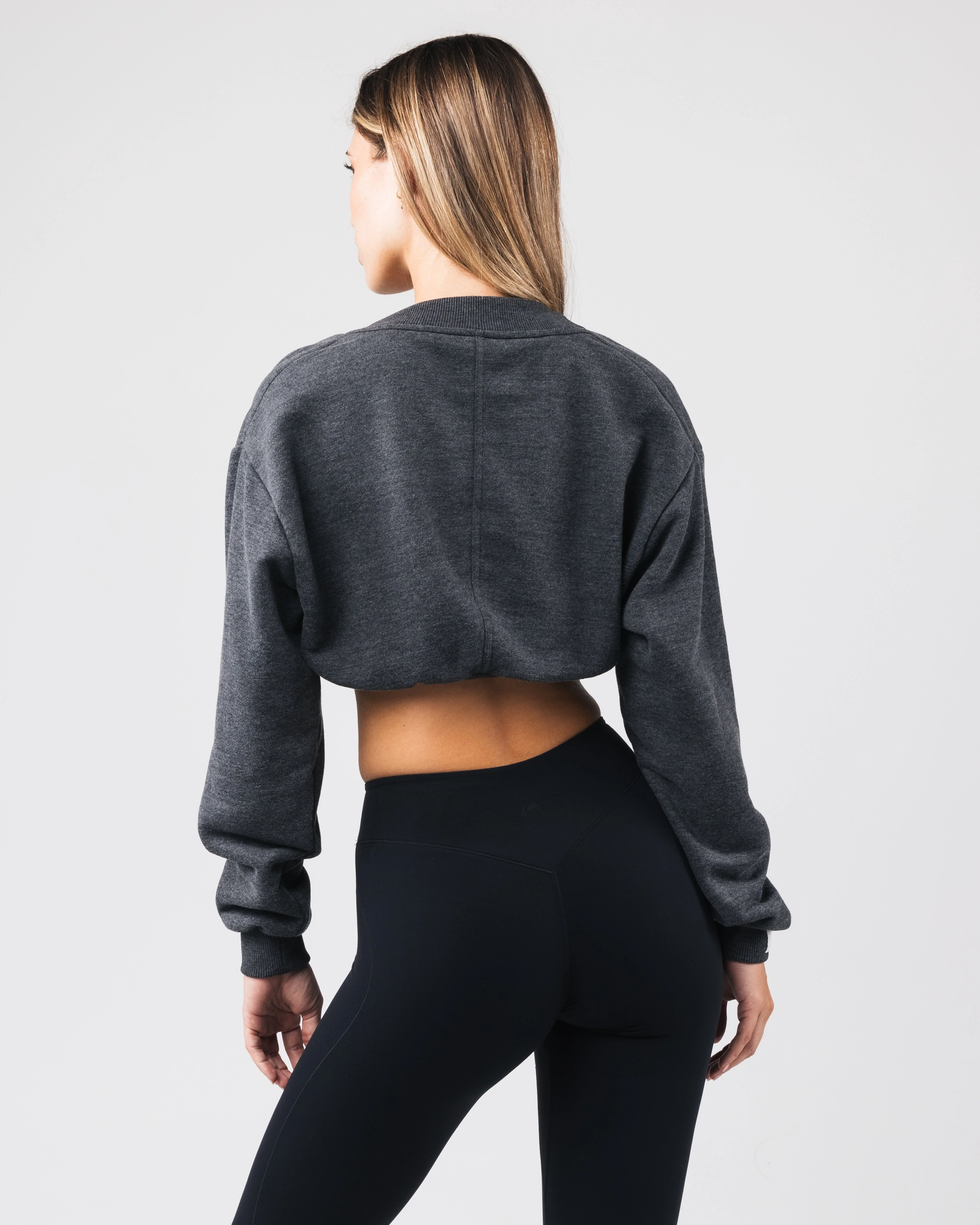 Overlay Shrug - Heather Black - Image 4