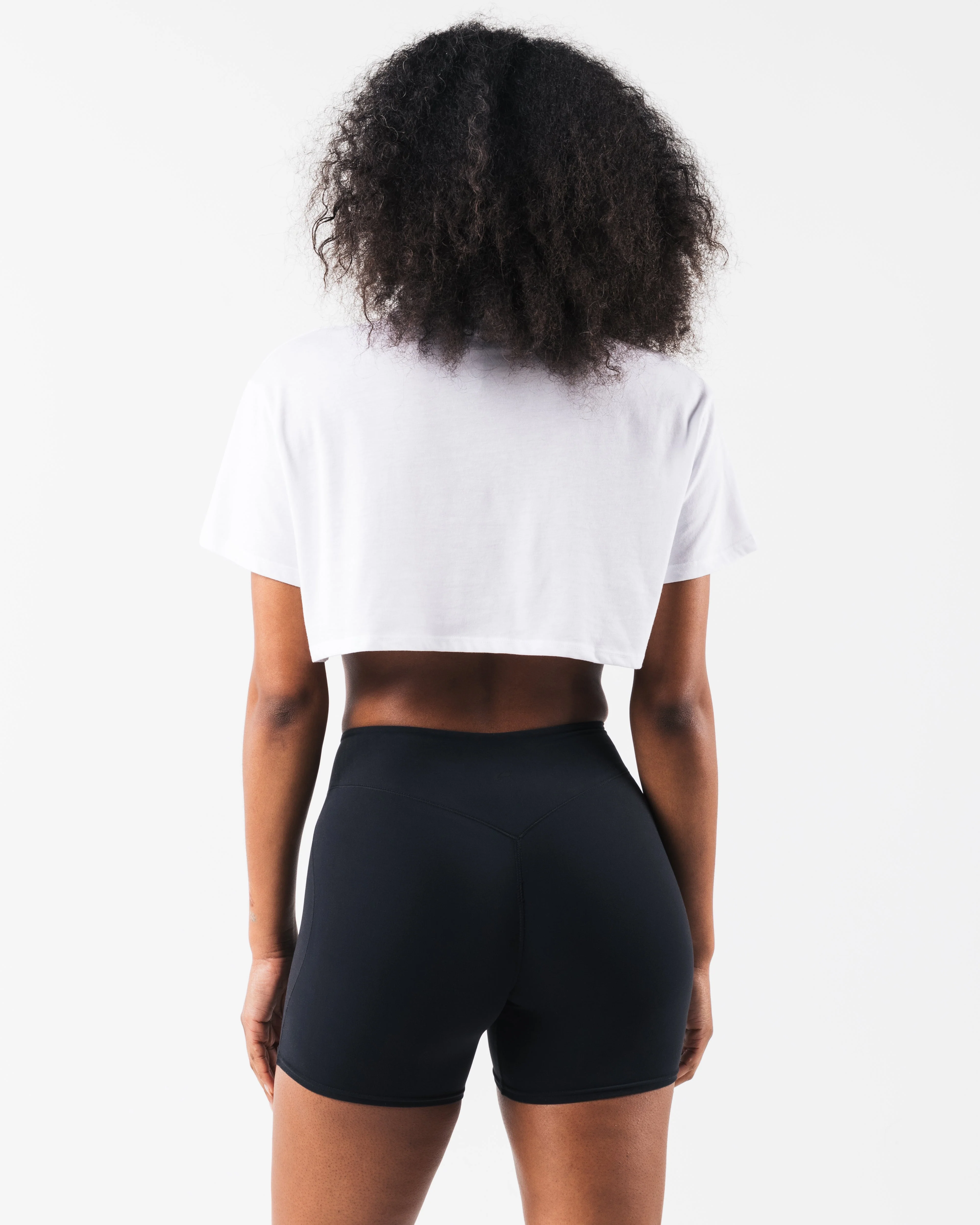 LDB Oversized Crop Tee - Optic White - Image 4