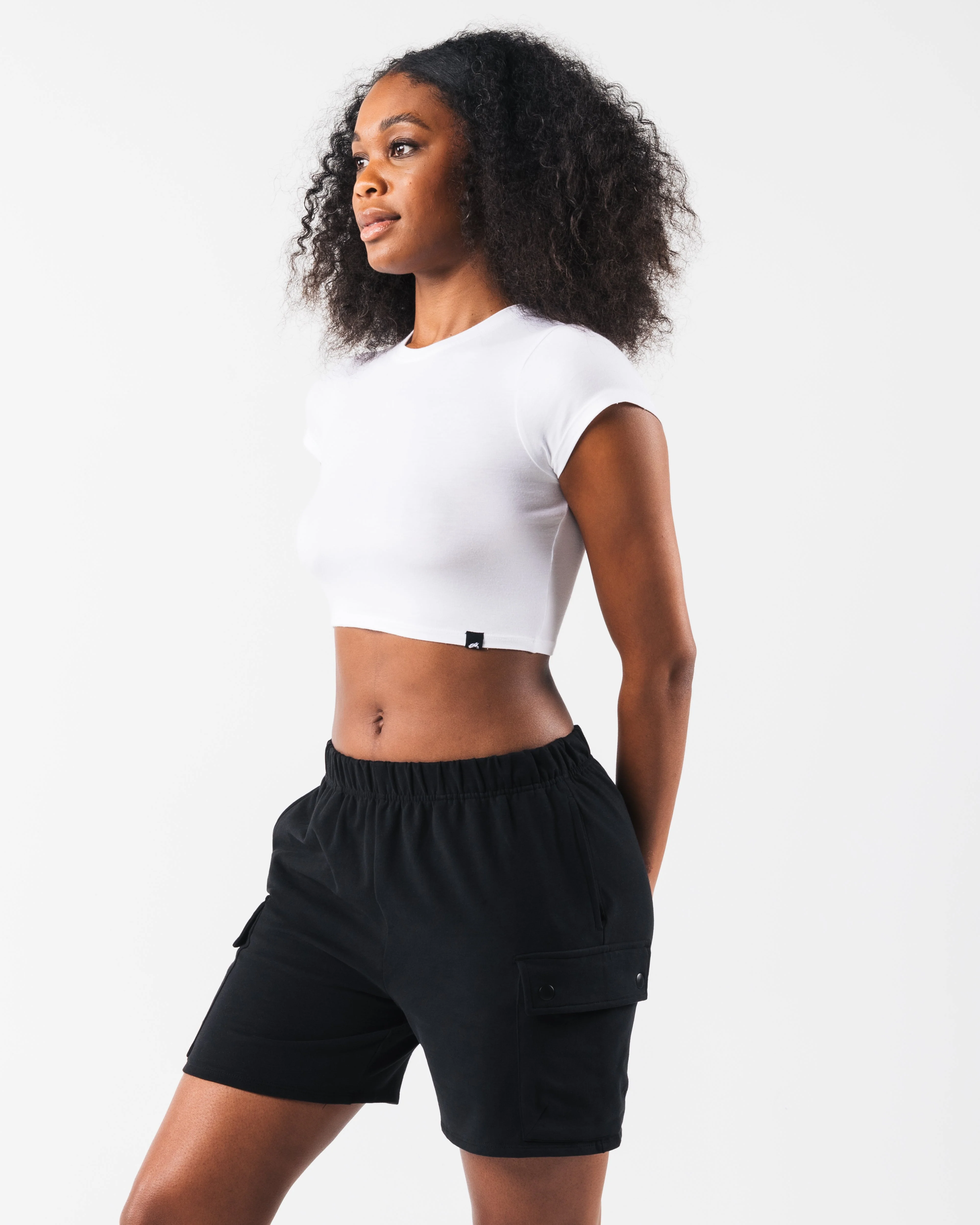 LDB Crop Tee - White - Image 3