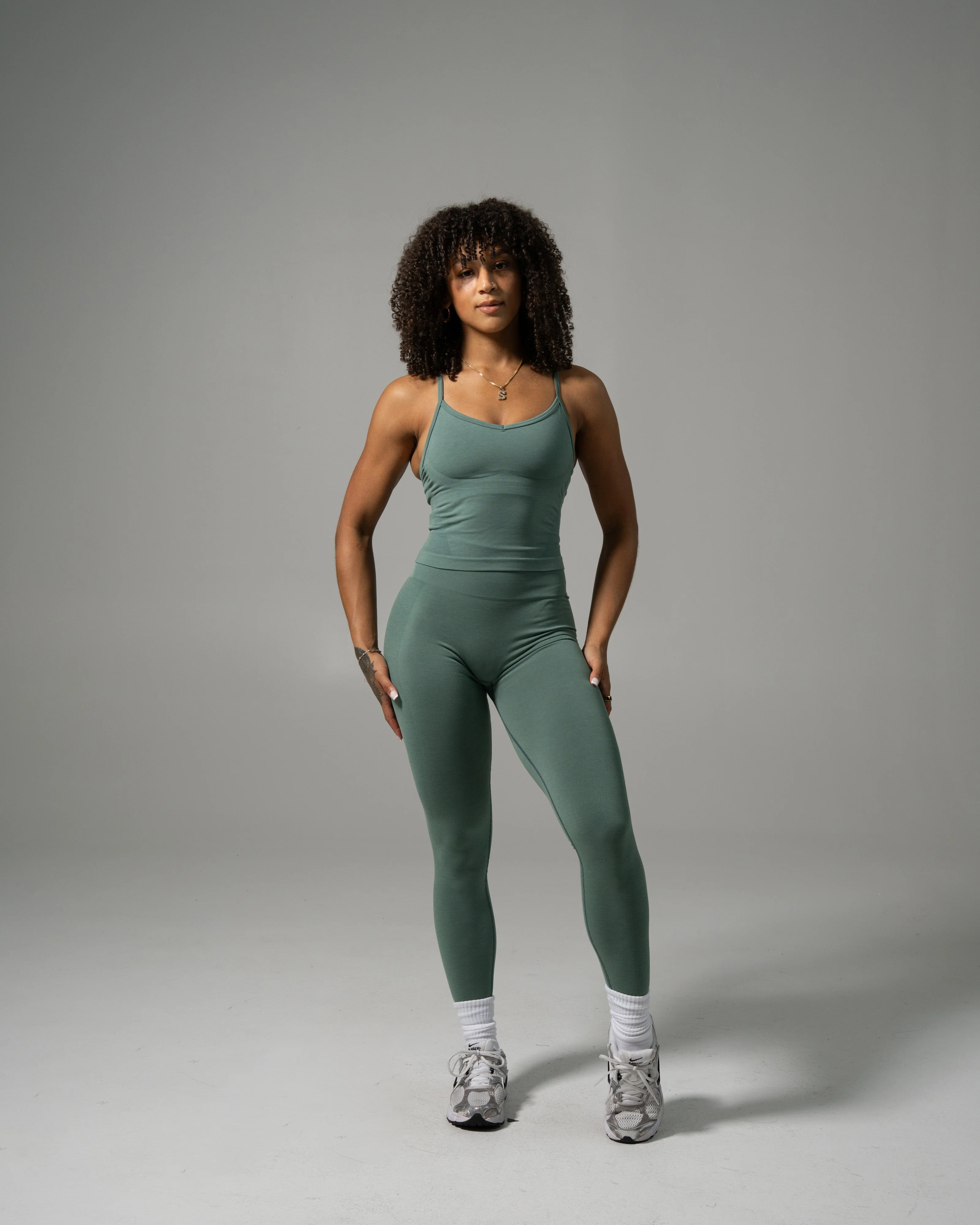Pump High Rise Legging - Juniper Green - Image 5