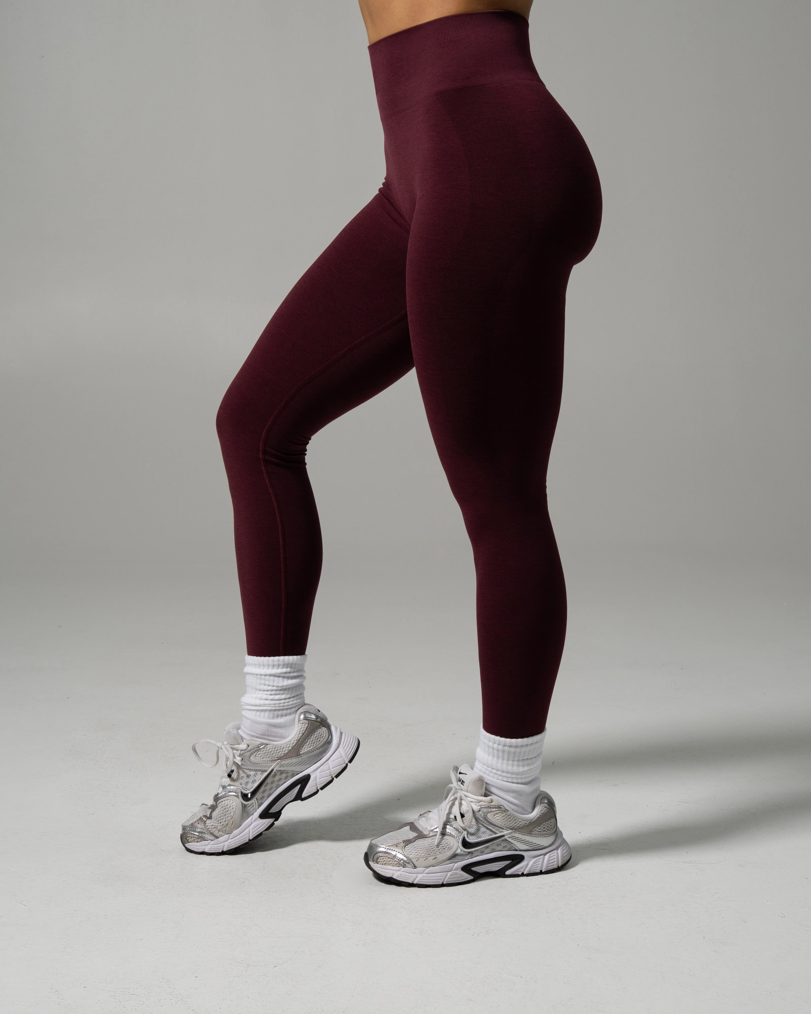 Pump High Rise Legging - Merlot - Image 3