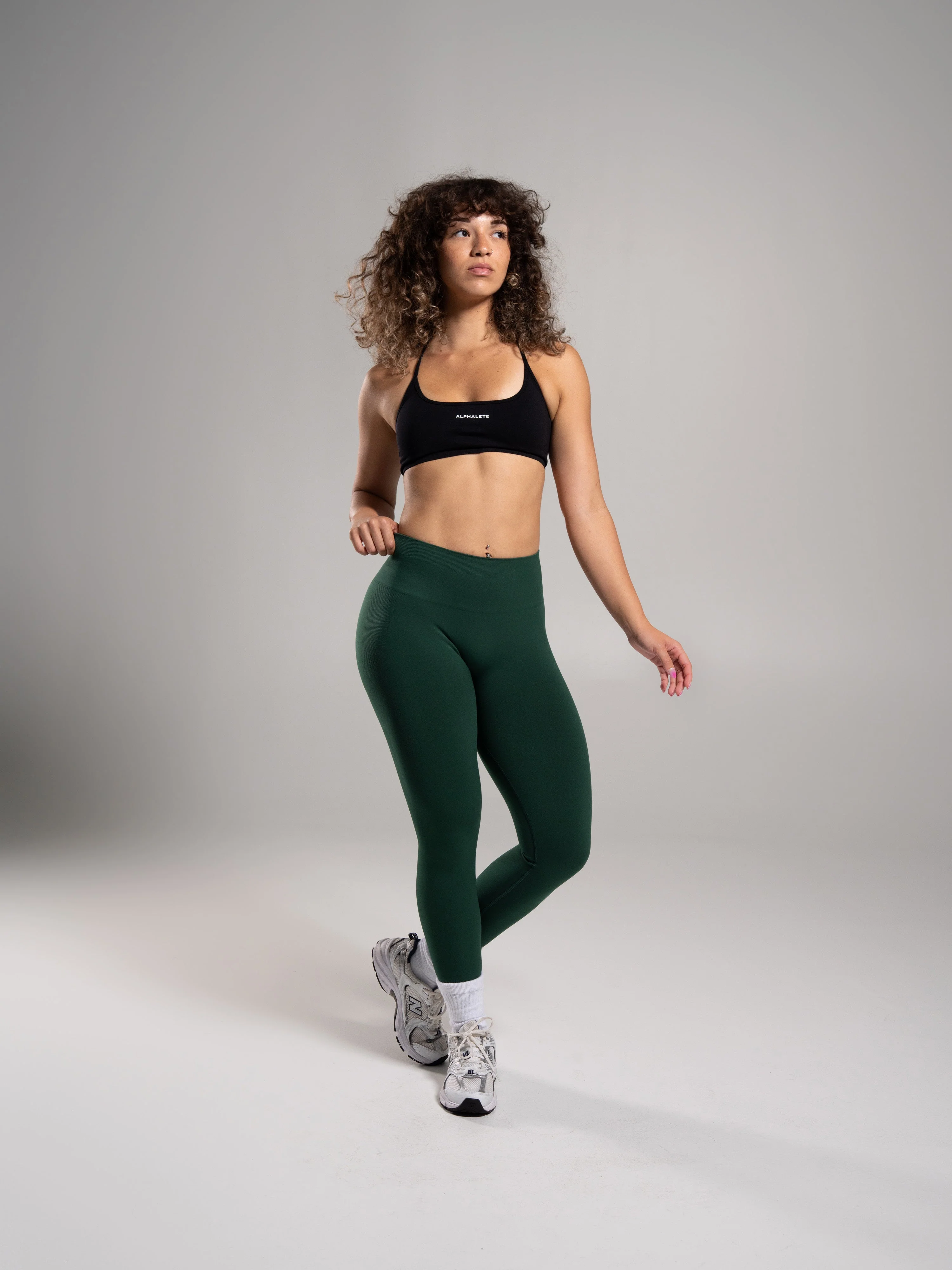 Pump Mid Rise Legging - Court Green - Image 5
