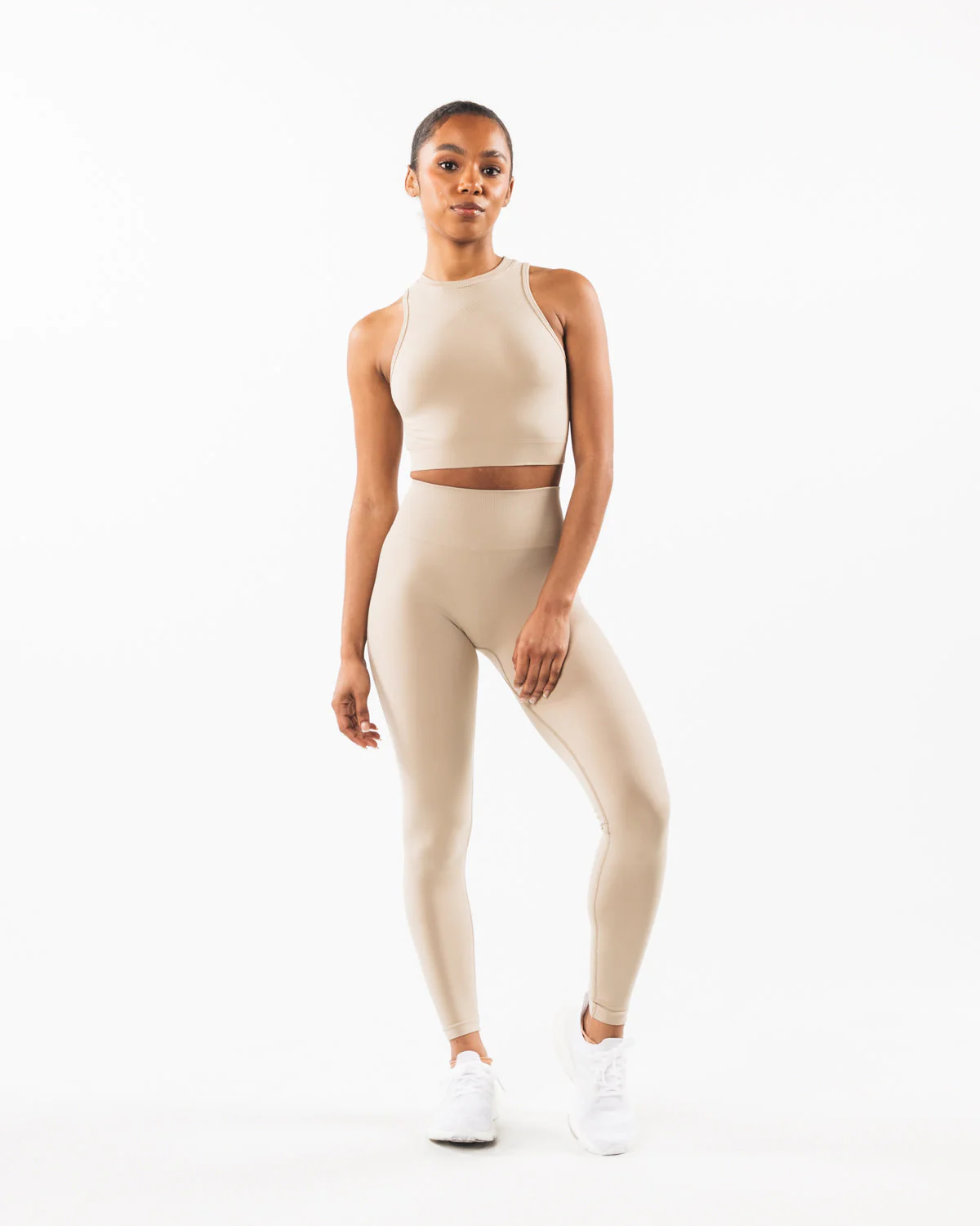 Stratus Crop Tank - Linen - Image 2