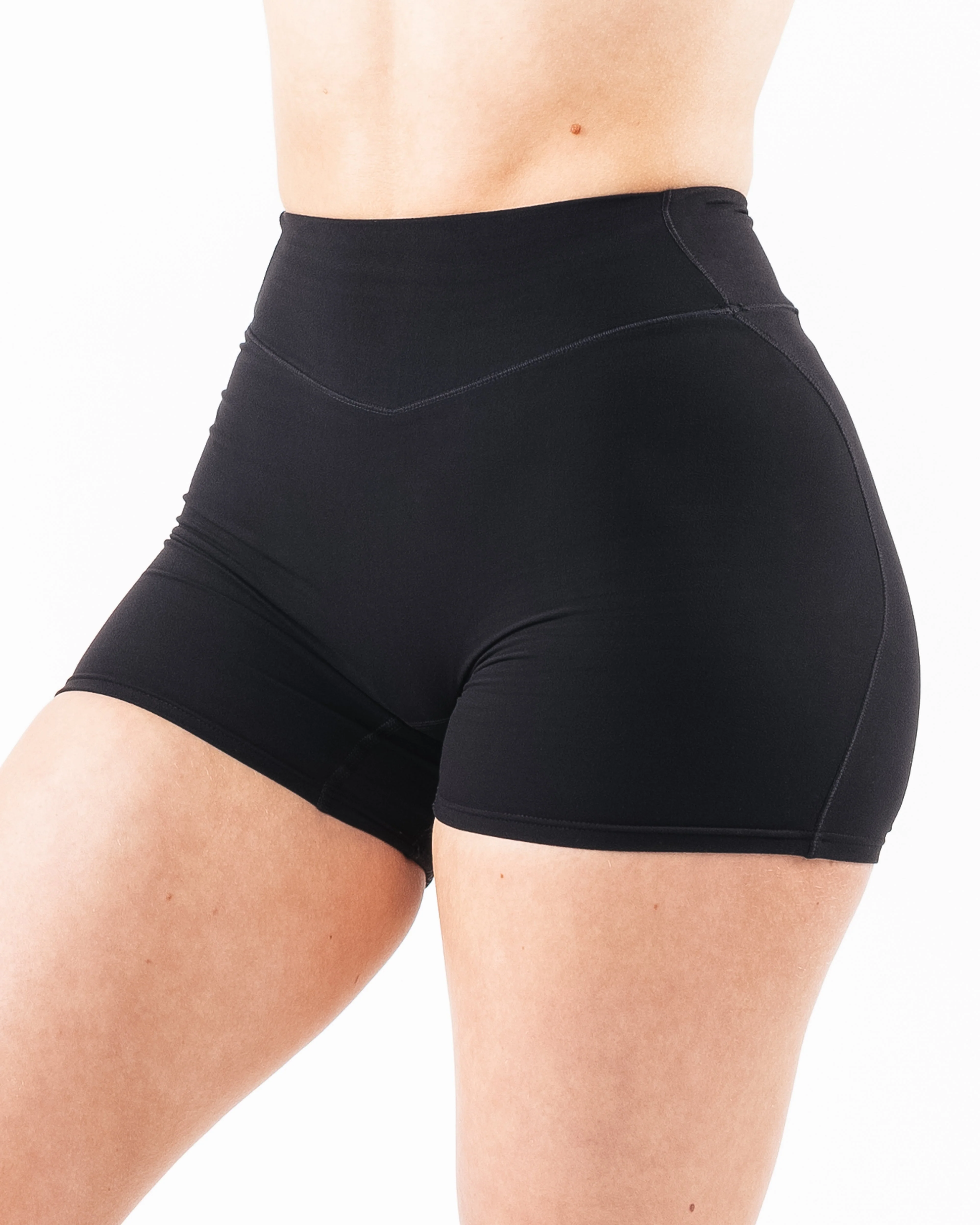 Everyday Core Mid Rise Short - Black - Image 4