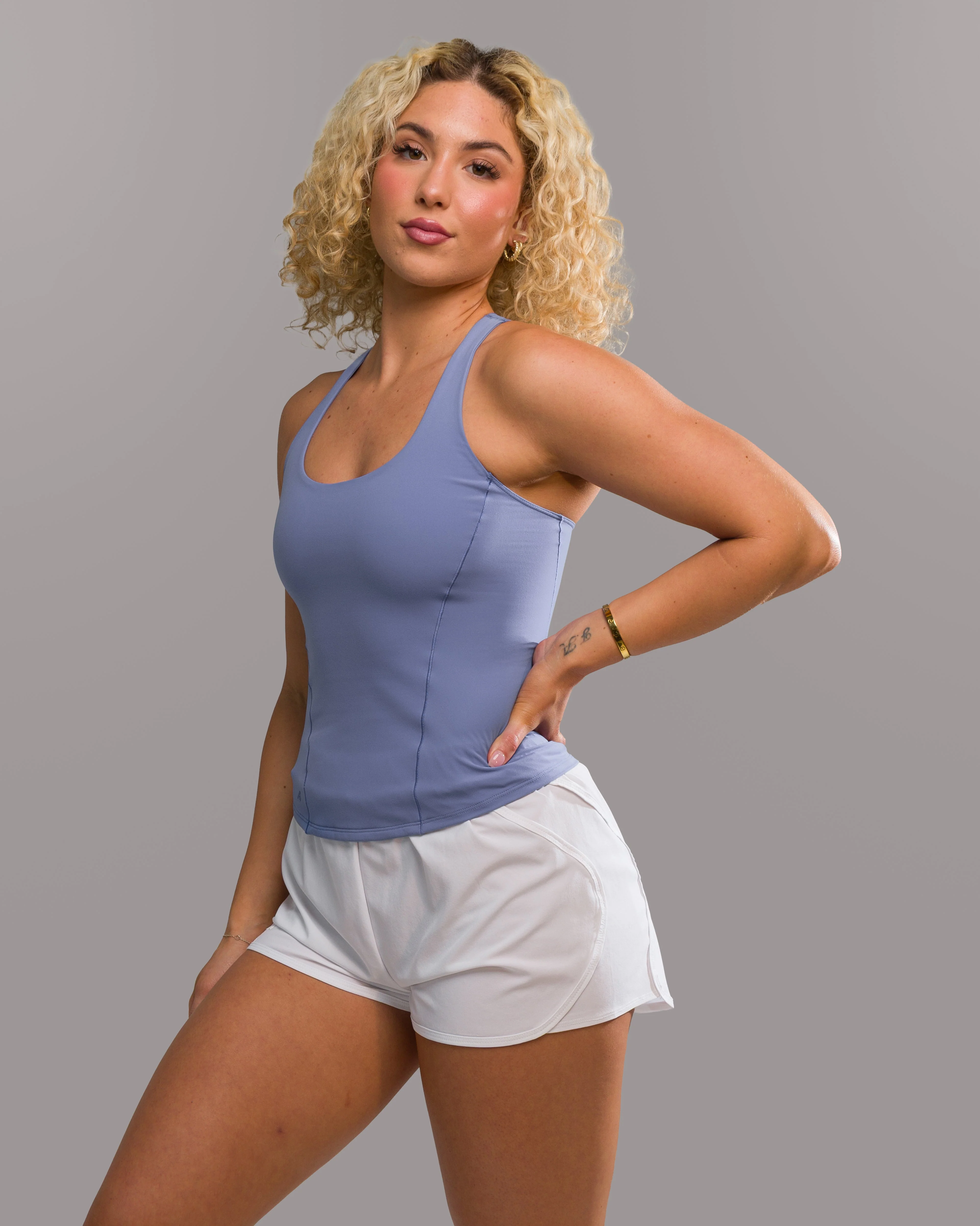 Flex Tank Long - Bluebonnet - Image 2