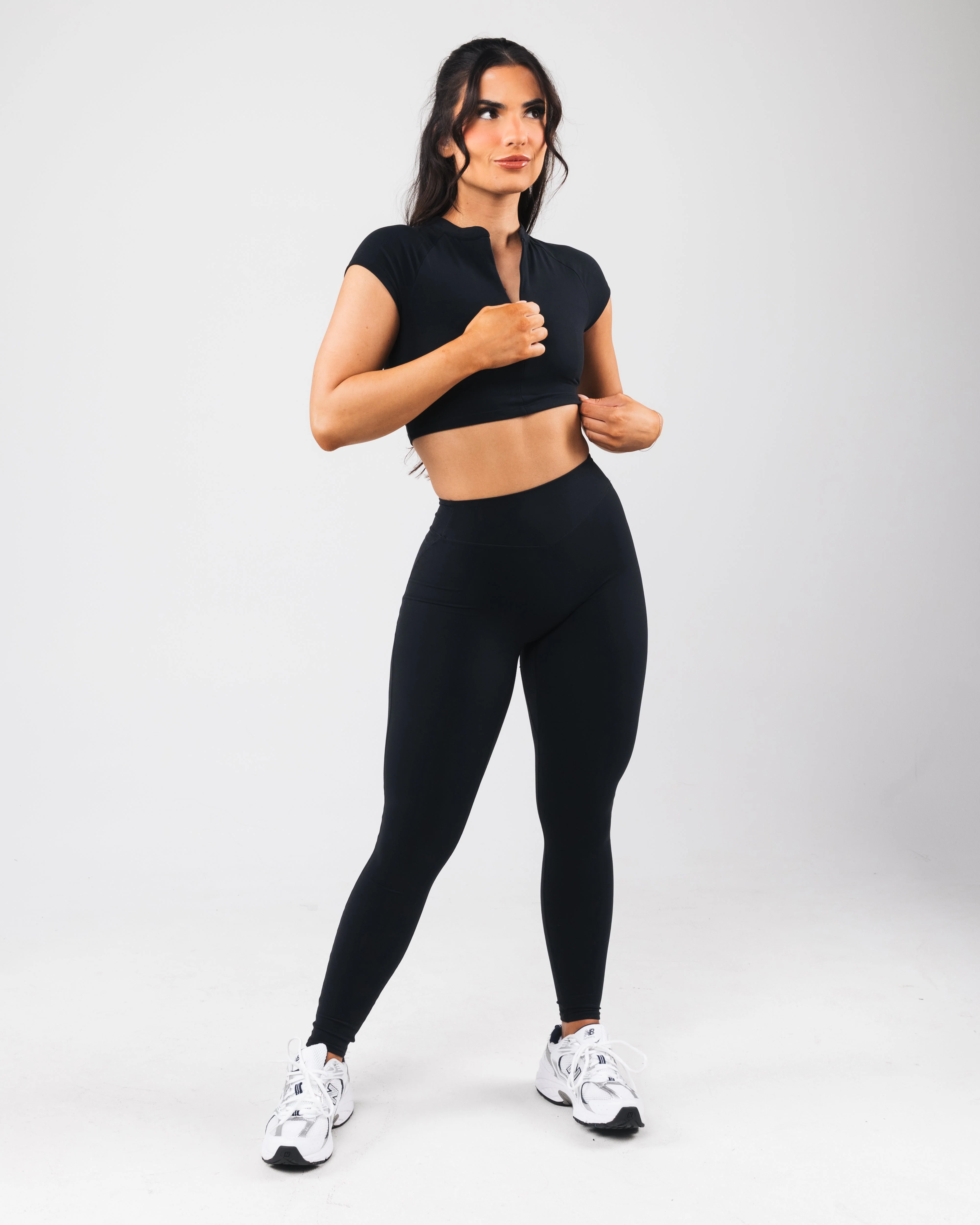 KDM Zip Bra - Black - Image 2