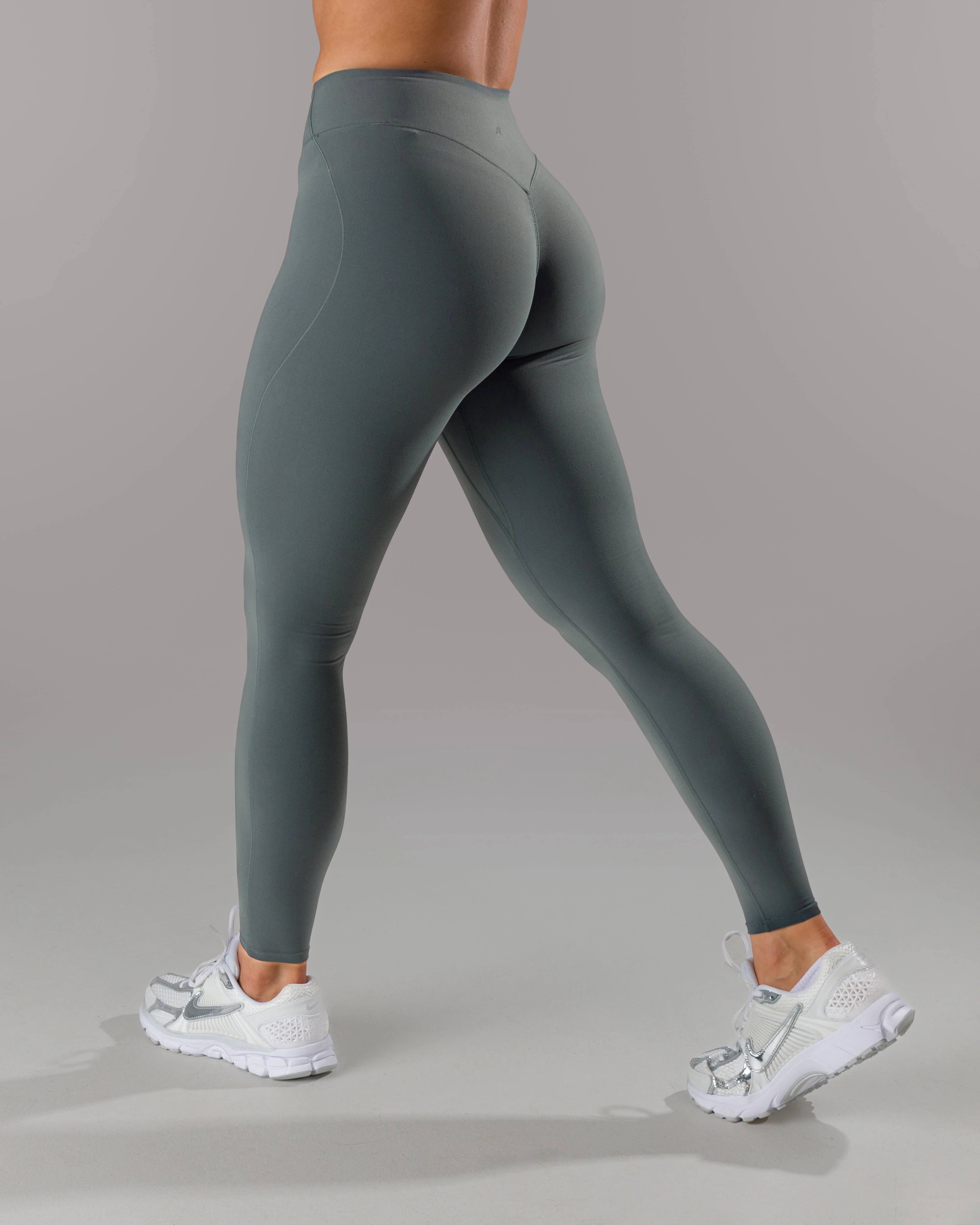 Wrap Mid Rise Legging - Dark Navy - Image 3