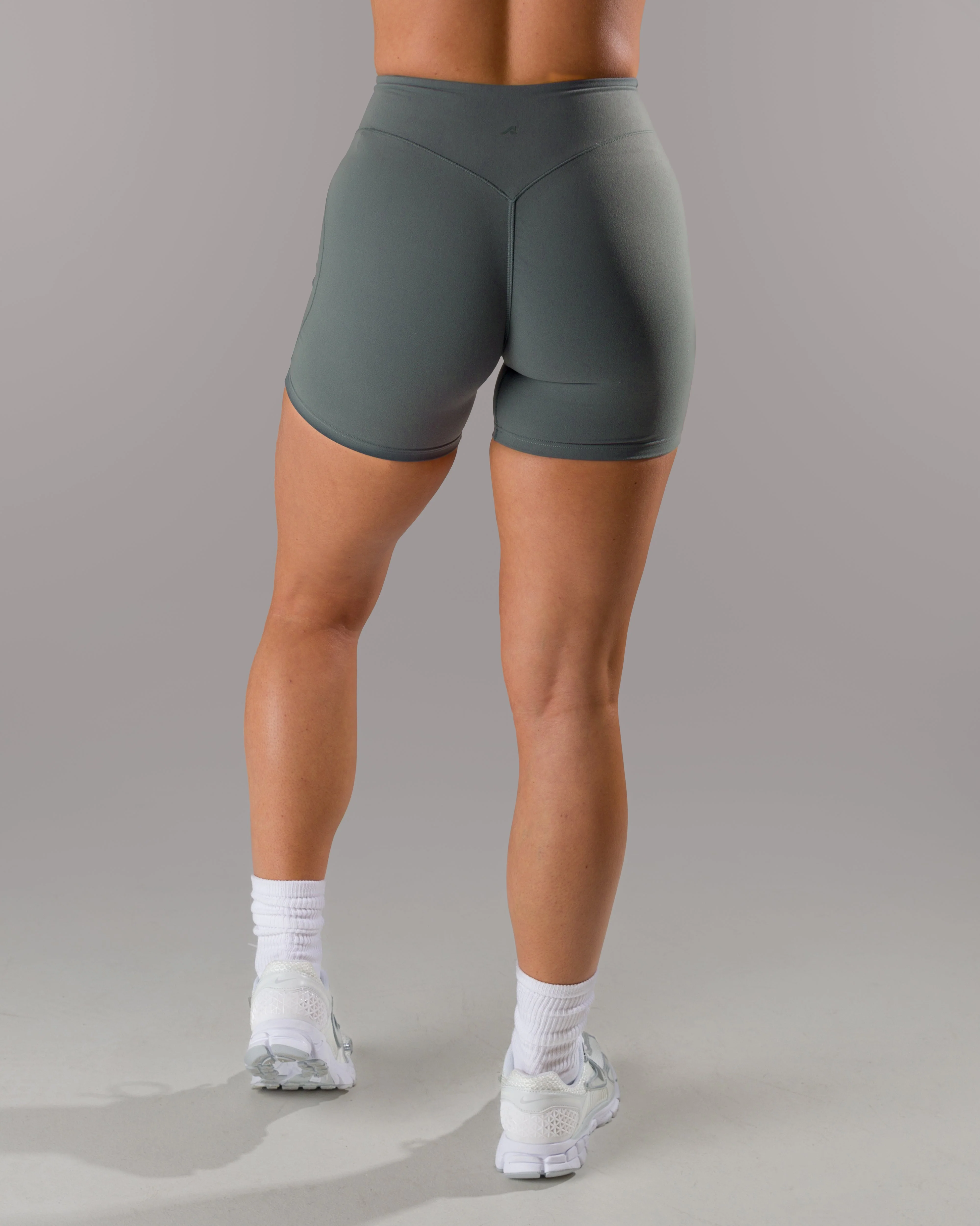 Wrap Mid Rise Short - Dark Navy - Image 3